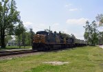 CSX 558 leads an intermodal train